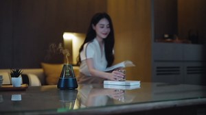 Ultrasonic Aroma Diffuser with Simulated Flame, 150ml, Timer and Auto-Off, LED Ambient Light (Black)