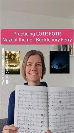 Singer practicing The Lord of the Rings music | Nazgúl theme, Bucklebury Ferry scene #lordoftherings