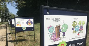 Mid-Content Library takes steps to encourage summer reading with StoryWalk