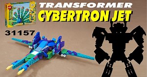 Video tutorial: Transformer Cybertronian Jet / Brainstorm using using LEGO Creator 31157: Exotic Peacock