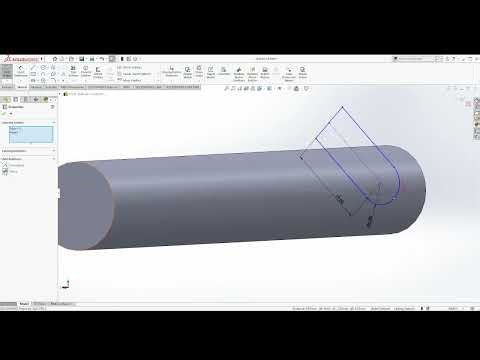 ازاي تتعمل swept cut في برنامج solidworks في 5 دقائق