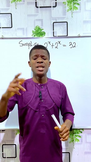 Simple exponential equation. #maths #mathematics #mathstutor #mathsisfun | Maths with Esomnofu.