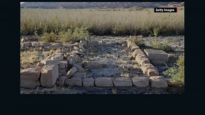 Ghost town emerges from Lake Mead