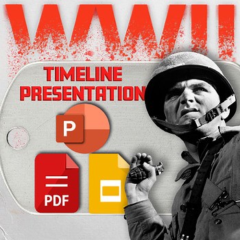 World War II Timeline Lesson Presentation | Editable PPT, PDF & Google Slides