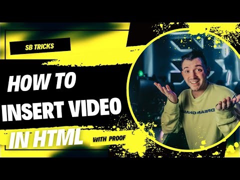 How to insert video in HTML coding with easy way/HTML coding me video kese lajie with 100% proof
