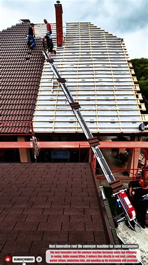 Best innovative roof tile conveyor machine for safer installation