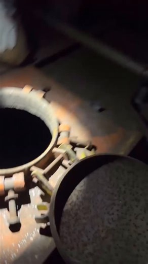 Mychael T Renn on Instagram: "This is just underneath your boiler floor. The molten slag runs out of the cyclones down into the floor into the slag tap. The slag is cooled hardens and then is ground up and conveyed away. #Boilermaker #powerplant #bluecollar #welding #foryou"