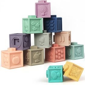 Premium Soft Squeeze Educational Baby Building Blocks - 12 Piece Set | Shop Today. Get it Tomorrow! | takealot.com