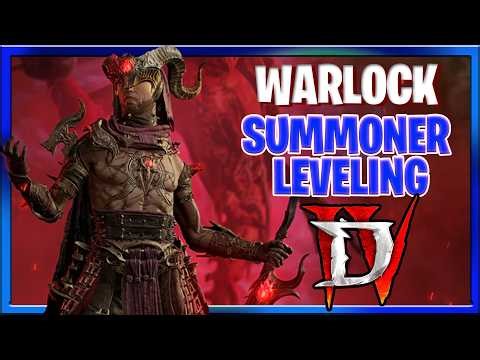 Diablo 4 Warlock Gameplay Summoner Leveling Gameplay Showcase Season 13