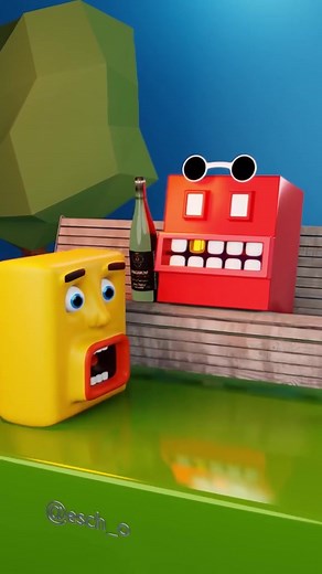 Alcohol cube #satysfying #loopvideo #oddly #3danimation #залипашки