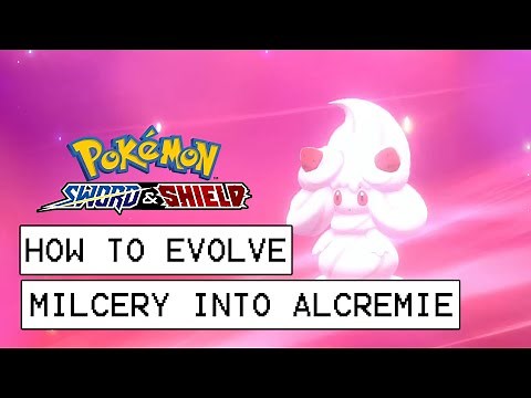 Pokemon Sword & Shield How To Evolve Milcery Into Alcremie (Strawberry Sweet Location)