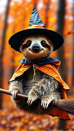 Happy Haloween 2024 #sloth #cute #happy #Halloween #relatable