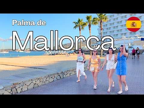 Spring in MALLORCA 🌤️ Walking City & Beach Tour | SPAIN | 4K HDR