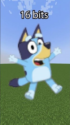 Minecraft Bluey 64 bits 32 bits 16 bits 8 bits 4 bits 2 bits 1 bit