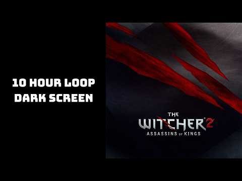 The Witcher 2 OST - 01. Within the Temeria (Intro) | 10 Hours Loop | Dark Screen