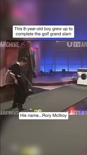 A young Rory McIlroy on the Gerry Kelly Show back in 1999. #shorts