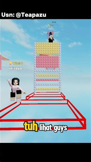 In this tower, sister tea is being teased by sister s😭 #roblox #robloxshorts #tower