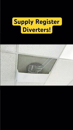 Ceiling Supply Register Diverters! #HVAC