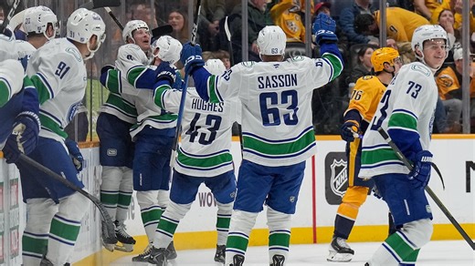 Highlights: Canucks at Predators (11/3) Stream of National Hockey League