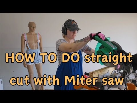 How to do a Straight Cut on a Miter Saw