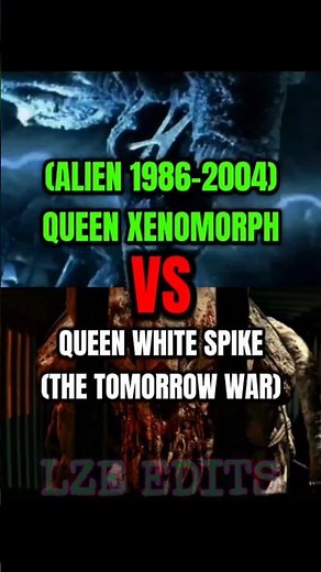 Queen Xenomorph VS Queen White Spike (Alien 1986-2004 VS TTW) #editbattle #LZE