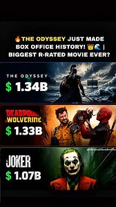 🔥 THE ODYSSEY JUST MADE BOX OFFICE HISTORY! 👑🌊 | Biggest R-Rated Movie Ever?