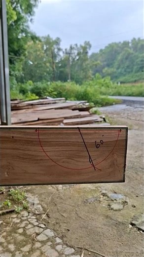 Tricks for drawing 60° and 120° angles #wood #shortvideo #carpenter