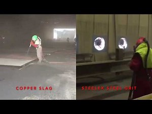 Steelex - Steel Grit vs Copper Slag Dust Levels