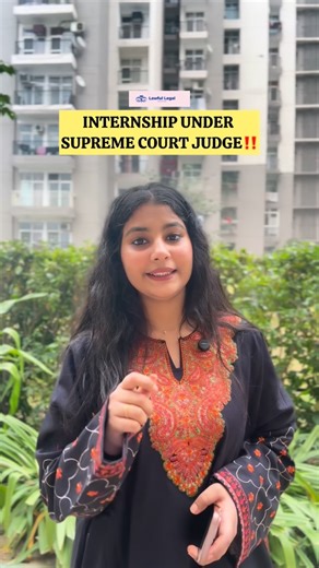 Lawful Legal on Instagram: "🚨Intern under Supreme Court Judge🚨 (Law, legal, internship, viral, fyp) #law #viral #paid #internship"