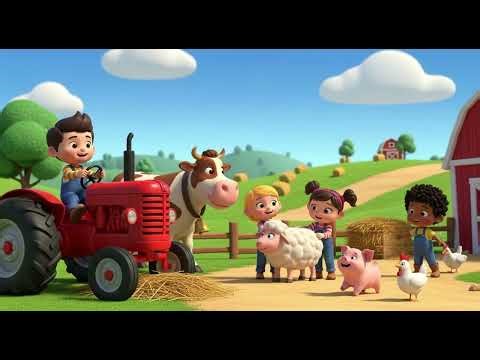 🎵 58 Farm & Tractor Vehicles 🚜🐄 | Fun Kids Song | Nursery Rhymes & Kids Songs