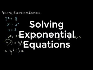 Solving Exponential Equations | O Level Additional Mathematics