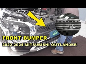 Front Bumper DIY Removal Guide - Mitsubishi Outlander 2022-2024
