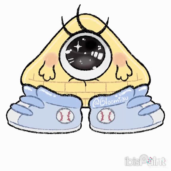 Kawaii Bill Cipher Fanart from Gravity Falls