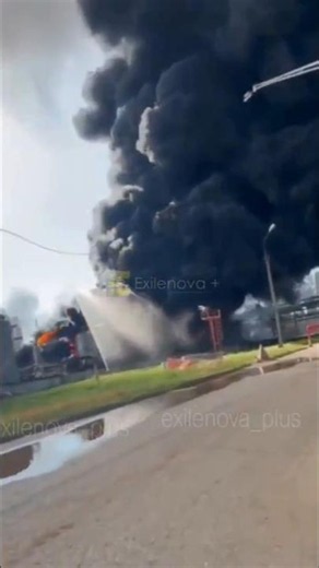 Atak na jedną z największych fabryk chemicznych Rosji. Są pierwsze nagrania