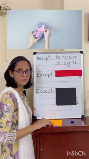 Stop ✋ making this mistake! ✅❌: accept, except, expect