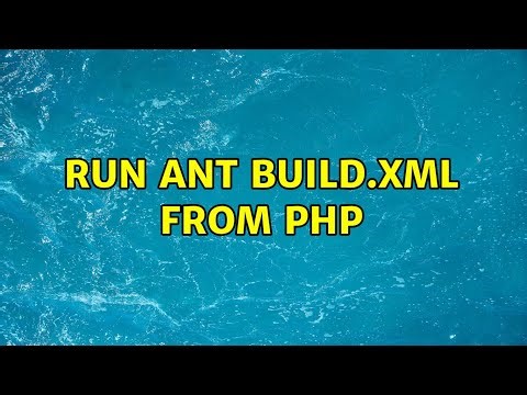 Run Ant build.xml from PHP