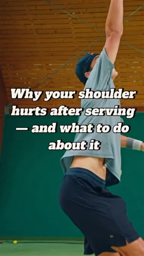 Tennis Rehab & Performance | Ieva Sc. on Instagram: "Why your shoulder hurts after serving — even with good technique. 🎾 And what to actually do about it. At first, your serve feels fine. Then 3 games in… your shoulder starts tightening up. Maybe even a sharp pull after a harder swing. And the first thought? “I need to stretch more.” Or: “I guess I served too hard today.” But here’s what’s really going on: 📌 It’s not the power phase of the serve that overloads your shoulder. It’s the decelerat