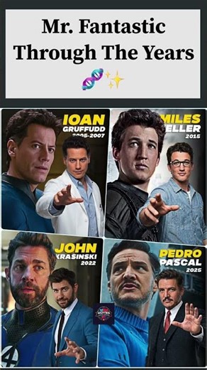 All Actors Who Played Mr. Fantastic🔥 #MrFantastic #FantasticFour #Marvel #PedroPascal #MarvelStudio
