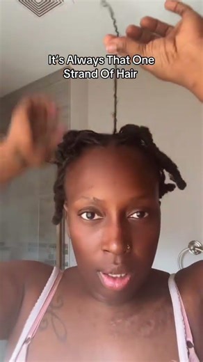 It’s always the one loc 🥹 #hairstyles #relatable #microlocs #locjourney #washday