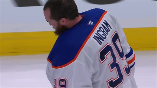 Oilers’ Ingram exits after big collision with Avalanche’s MacKinnon