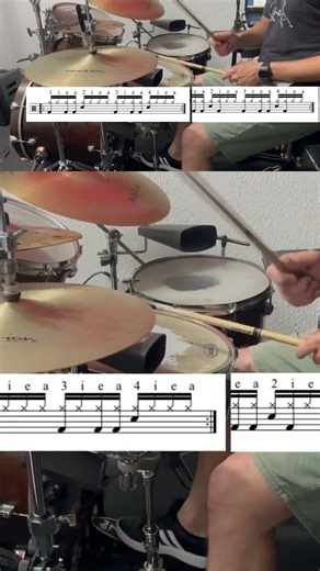 Time Functioning Patterns- Fat Back 35. #drums #drumnotation #drummer #drumlessons #drumstep #drum