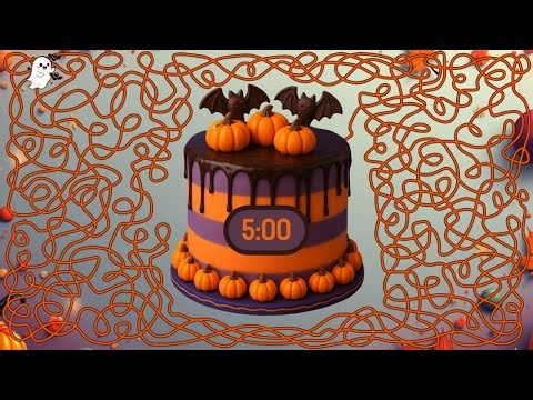 5 Minute timer Bomb HALLOWEEN CAKE EXPLOSION