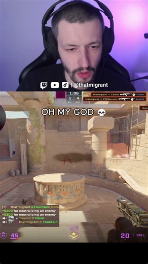CS2 Anubis | AK 2K in 1 Second 💀 (Teammate Reaction)