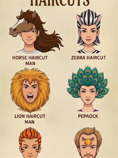 Unique Animal-Inspired Haircuts Showcase