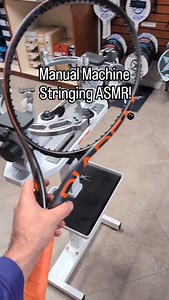 Featuring @grapplesnake_strings Tour Mako Short Fin! Using a @tourna_tennis 350-CS stringing machine to add some bite to my @diademsports Axis 100! #tennis #tennisplayer #asmr #satisfying #cool | Yourtennisbud