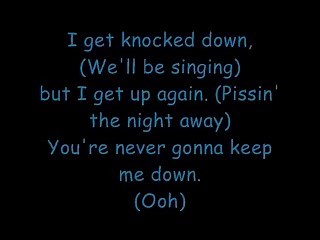 Tubthumping (I Get Knocked Down) ~ Chumbawamba Lyrics