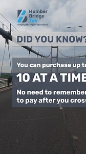 Want to pay in advance to cross the Humber Bridge? When the new tolling system goes live, you can – even without an account! To find out more about the new tolling system, download your free guide here https://new.humberbridge.co.uk/nts-hub/ | Humber Bridge