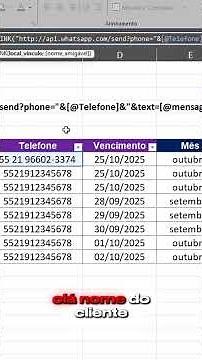 Enviando mensagens no WhatsApp pelo Excel