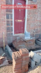 145K views · 465 reactions | #front #porch #bricklaying #skills #wall #construction #building #build #foryoupage #foryou #4u #howto @Vinc | Home Interior Idea | Facebook