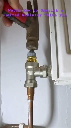 Don't Call a Plumber! Fix Cold Radiators Fast #RadiatorFix #ColdRadiator #TRV #StuckPin #PlumbingTip